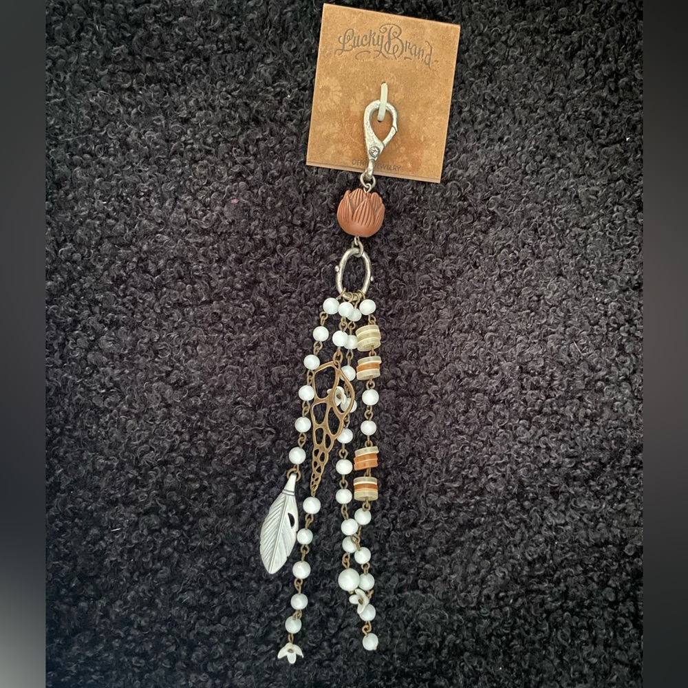 LUCKY BRAND *Denim Jewelry* Shell Beach Key Chain